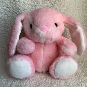 Kellytoy Pink Plush Bunny Stuffed Animal Rabbit Toy Crinkle Ears Rattle